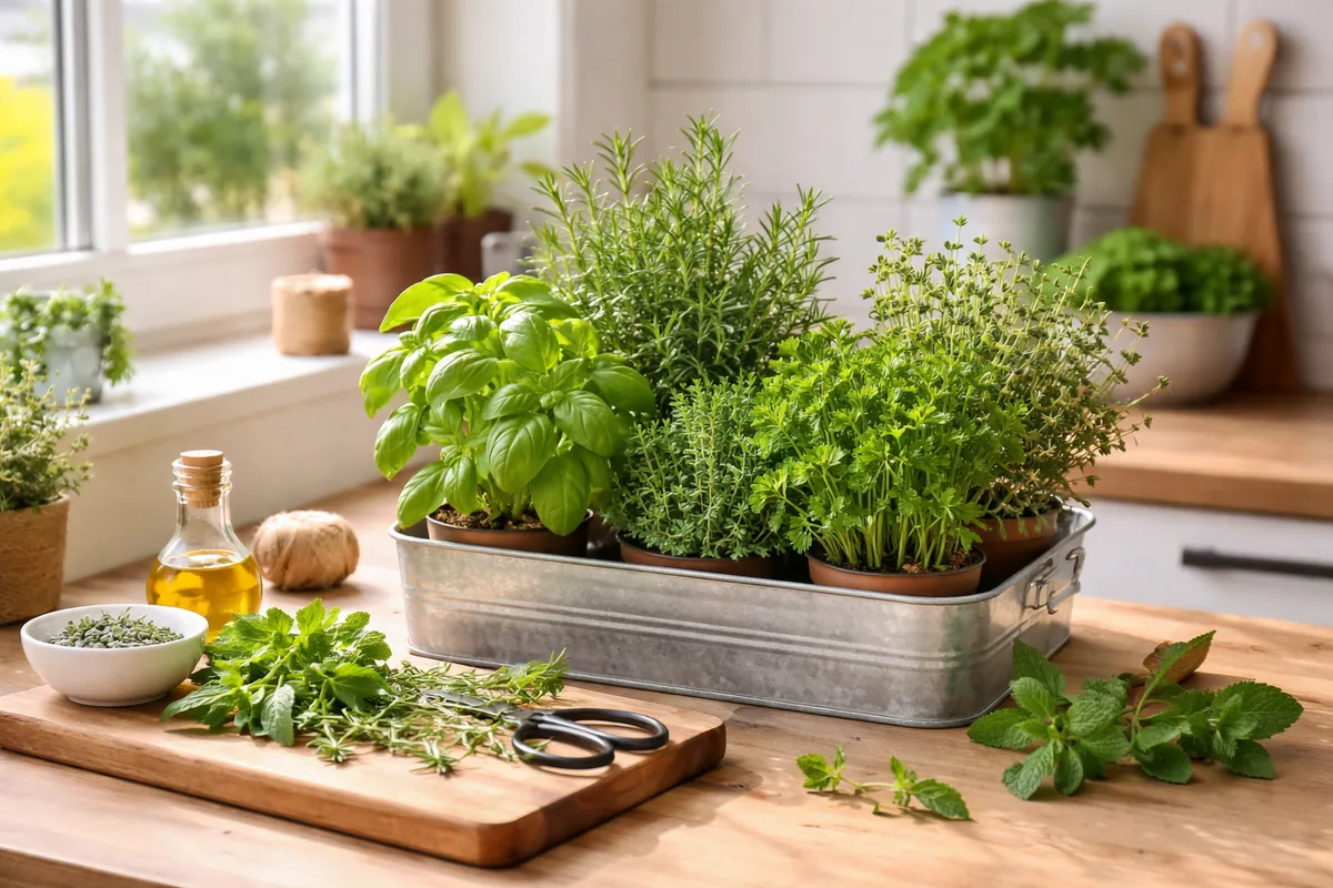 Les bienfaits d'un jardin d'herbes aromatiques à la maison