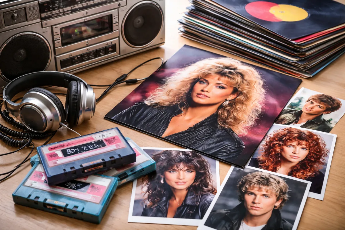 Quel est l'impact de la pop française des années 80 sur les portraits d'artistes ?