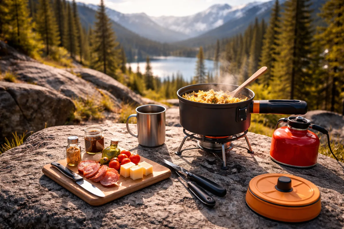 Quel équipement pour la cuisine en plein air lors d'une randonnée?